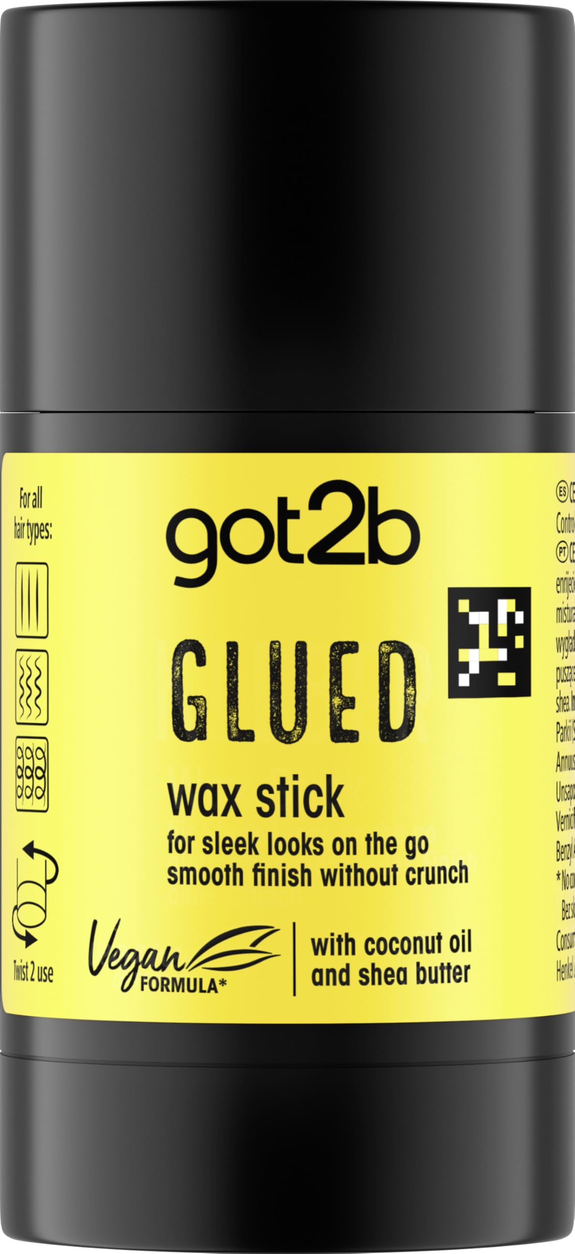 G2B WAX Stick 50g – Cera en Barra para Peinados | Fijación Fuerte y Duradera | Control del Frizz y Baby Hairs | Ideal para Cabello Suelto, Recogidos y Bordes