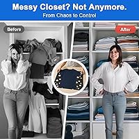 Vista 2 de BoxLegend V5 - Carpeta para camisas, organizador plegable para ropa, plástico duradero, color negro