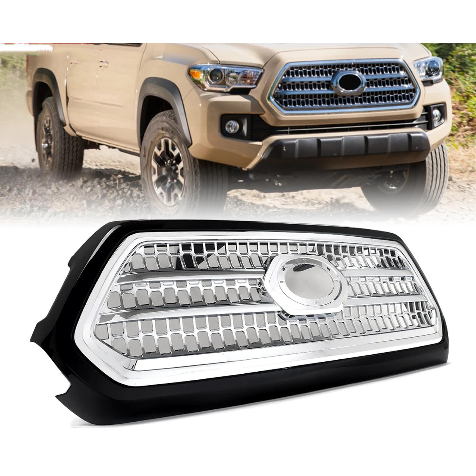 Tacoma タコマ　TRDproフロント　グリル　2016以降 Amazon | フロントグリル for トヨタ タコマ 2016-2023 TRDスタイル