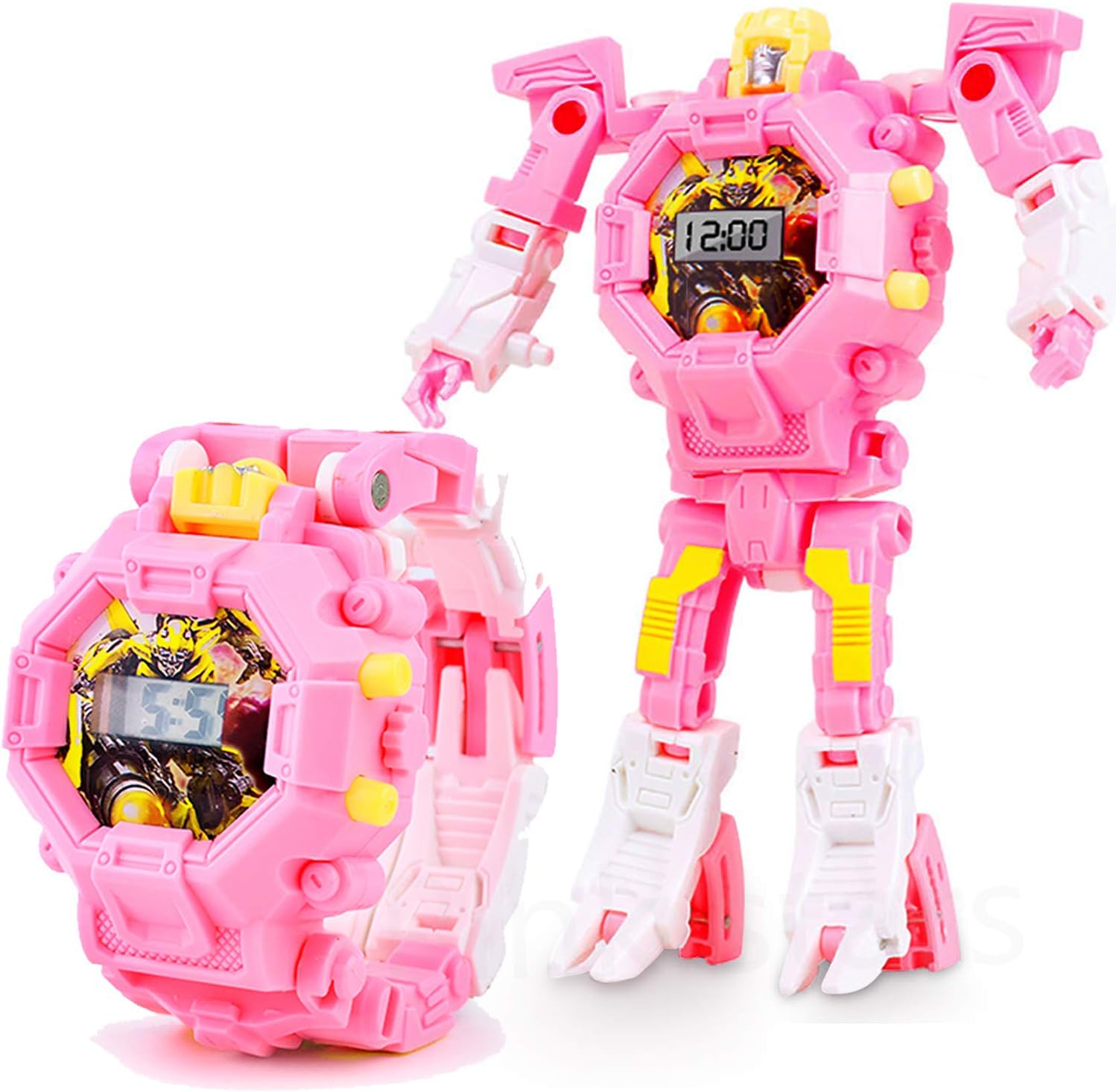 Transform Rescue Robots Toys for 3 4 5 6 7 Year Old Girls, Kids Multi Function Digital Deformation Wristwatch Assemble Toy