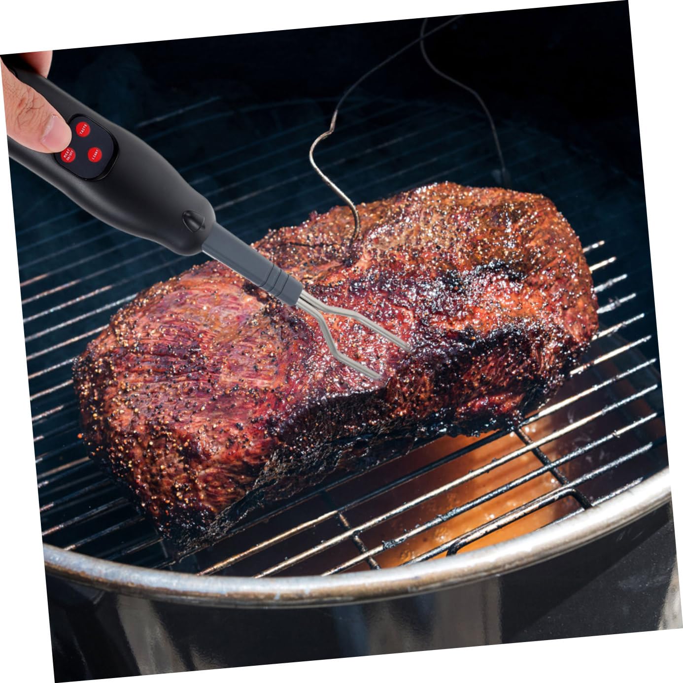 ifundom Termometro Digitale Per Carne Da Barbecue Termometro Di Cottura Alla Indicatore Di Temperatura Per Grigliate Domestiche Misuratore Di Calore Per Cucina