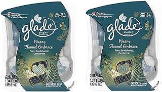 Glade PlugIns Scented Oil Air Freshener, Warm Flannel Embrace, 2 Refills (Pack of 2)