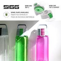 Sticlă pentru apă SIGG Total Color Tritan - Verde, 0,6 L - Potrivită și pentru băuturi carbogazoase, etanșă, lavabilă în mașina de spălat vase, fără BPA 4