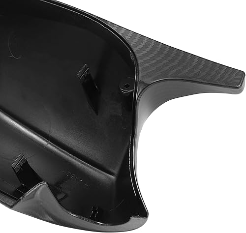 Miniatura 8 de X AUTOHAUX Par de espejos retrovisores exteriores Cubierta de espejo de ala de puerta Tapa de fibra de carbono Estilo M3 para BMW Serie 3 E90 E91