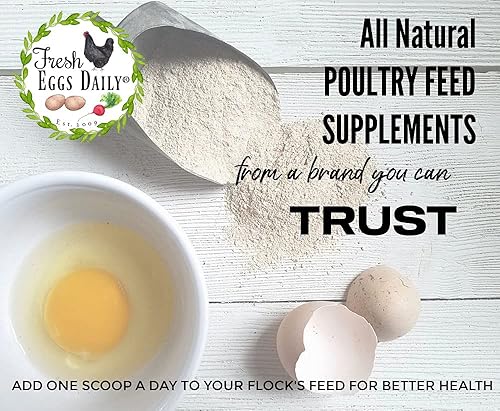 Miniatura 3 de Fresh Eggs Daily Polvo de levadura Brewers con ajo y niacina para rebaños de pollo y pato, adecuado para pollitos jóvenes y patitos, apoya el