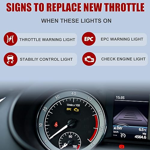 Miniatura 4 de X AUTOHAUX Conjunto de cuerpo electrónico del acelerador con actuador TPS para Infiniti FX35 I35 3.5L para Nissan Altima 3.5L 16119-8J10C 16119-8J103