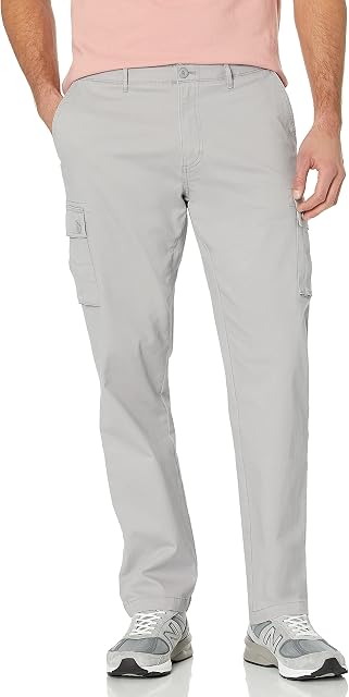 Amazon Essentials Men's Straight-Fit Stretch Cargo Trouser (Available in Big & Tall)