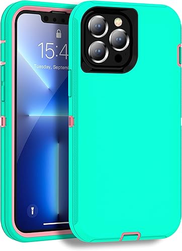 MXX Funda compatible con iPhone 13 Pro Max, 3 capas súper resistente, protección contra golpes, a prueba de polvo, diseñada para iPhone 13 Pro Max