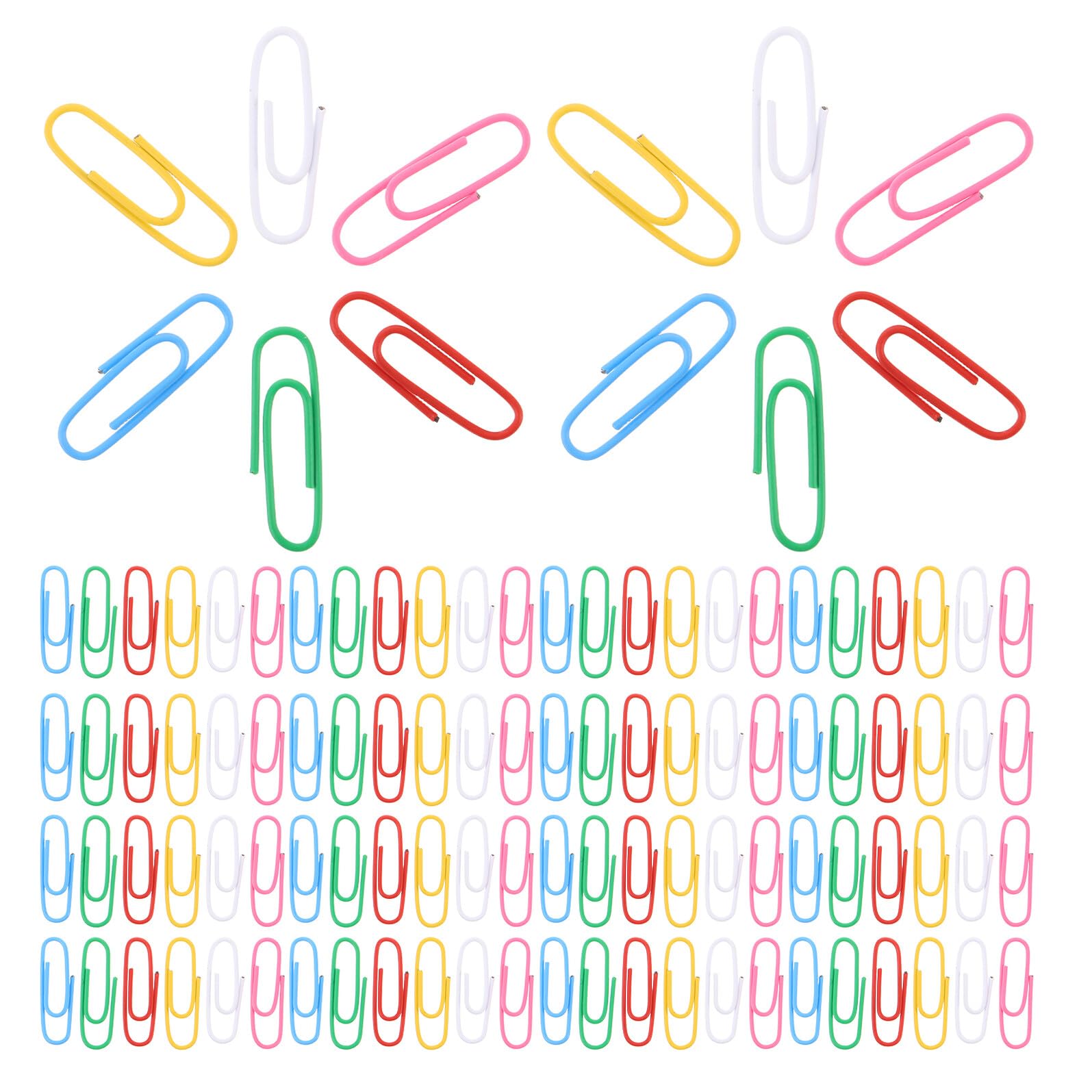 DOITOOL 1200piezas Clips de Papel de Colores Surtidos de Planificador Papelería y Marcapáginas Clips Pequeños Recubiertos de Plástico para Uso Personal Oficina y Escuela