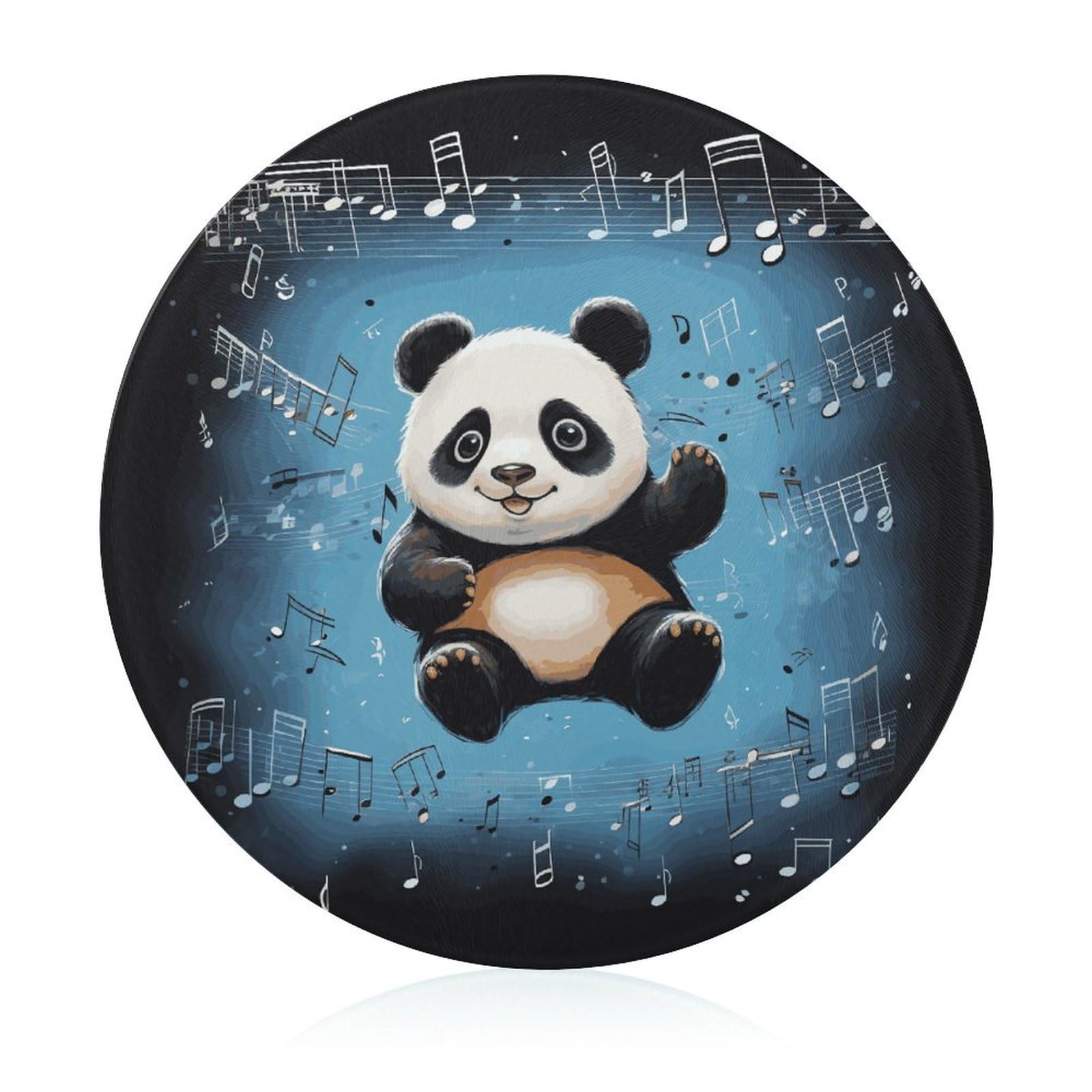 Planche à charcuterie imprimée panda, idée cadeau originale pour passionnés de cuisine