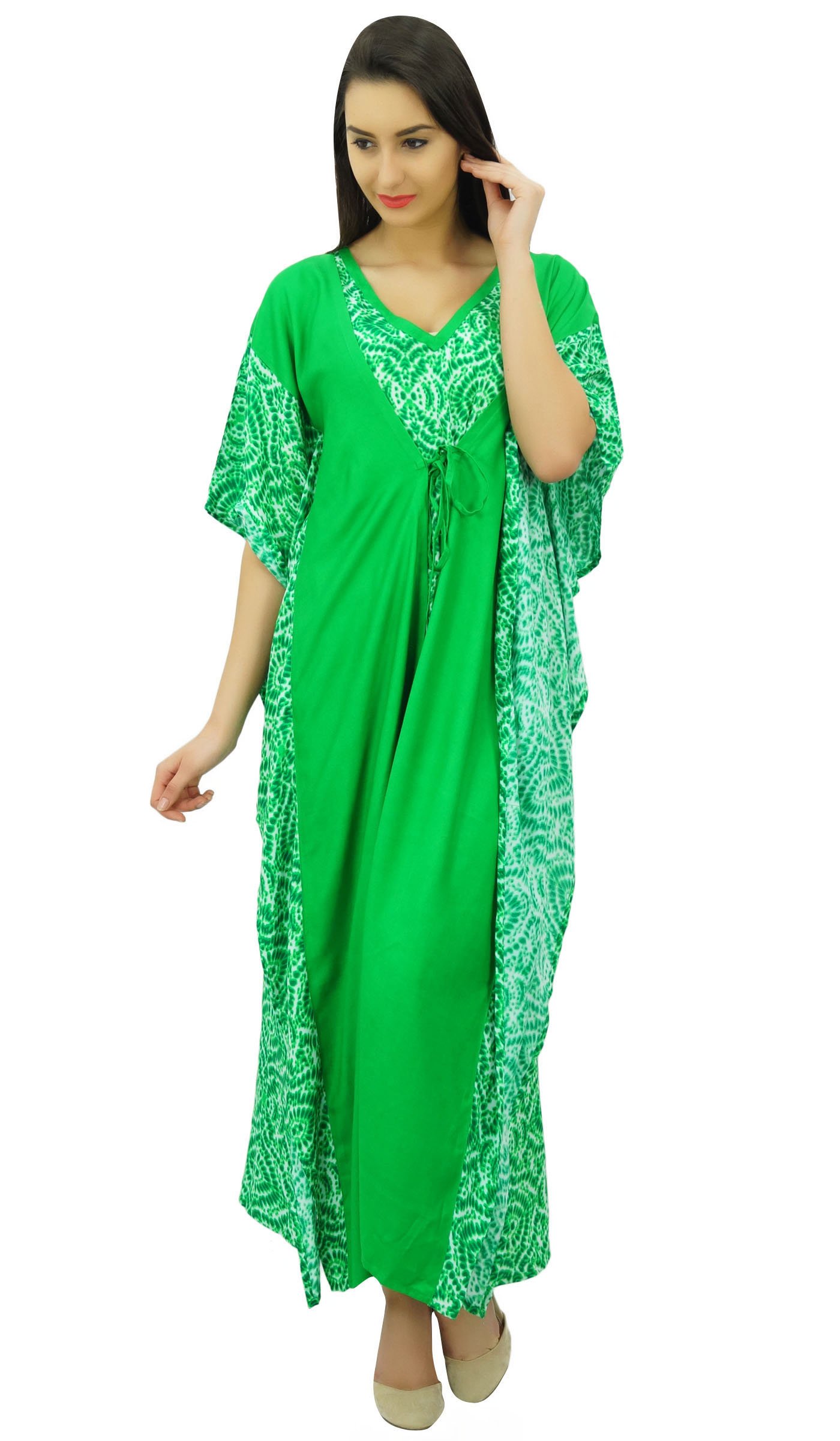 Bimba Femmes Longue Maxi Kimono Caftan Concepteur Rayonne Caftan Plage Coverup