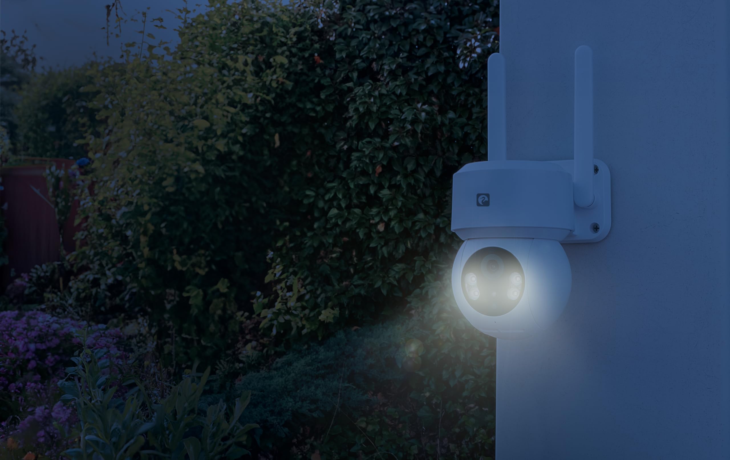 Garza Smart - Pack 2 Cámara de vigilancia WiFi IP 360º Exterior Inteligente. 1296P con Visión Nocturna, Audio bidireccional, Detección de Movimiento, Control por App.