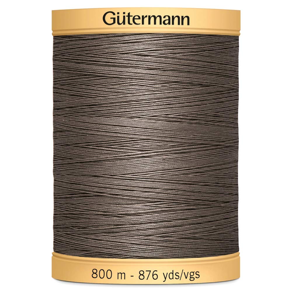 Gütermann Brown Gutermann Natural Cotton Thread For Hand Or Machine Sewing, Quilting, Decorative Embroidery Or Applique - Colour 1225-1 X 800M Spool