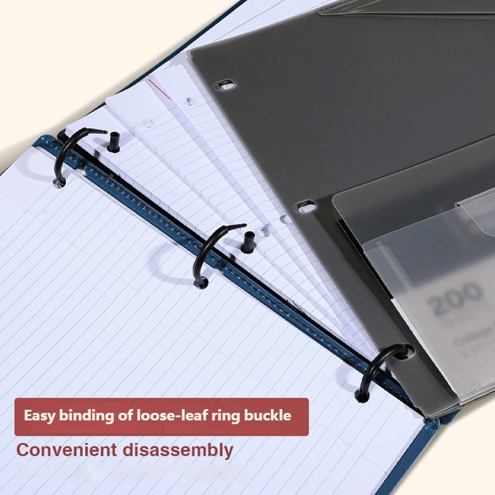 Raccoglitore in plastica pieghevole, design compatto per notebook, facile da trasportare, per spostamenti, viaggi e ufficio mobile, raccoglitore per cartelle ricarica per notebook
