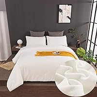 Vista 58 de CLOTHKNOW Juego de edredón de 3 piezas a cuadros color beige óxido, tamaño Full, juego de ropa de cama de cuadros edredón terracota con 2 fundas
