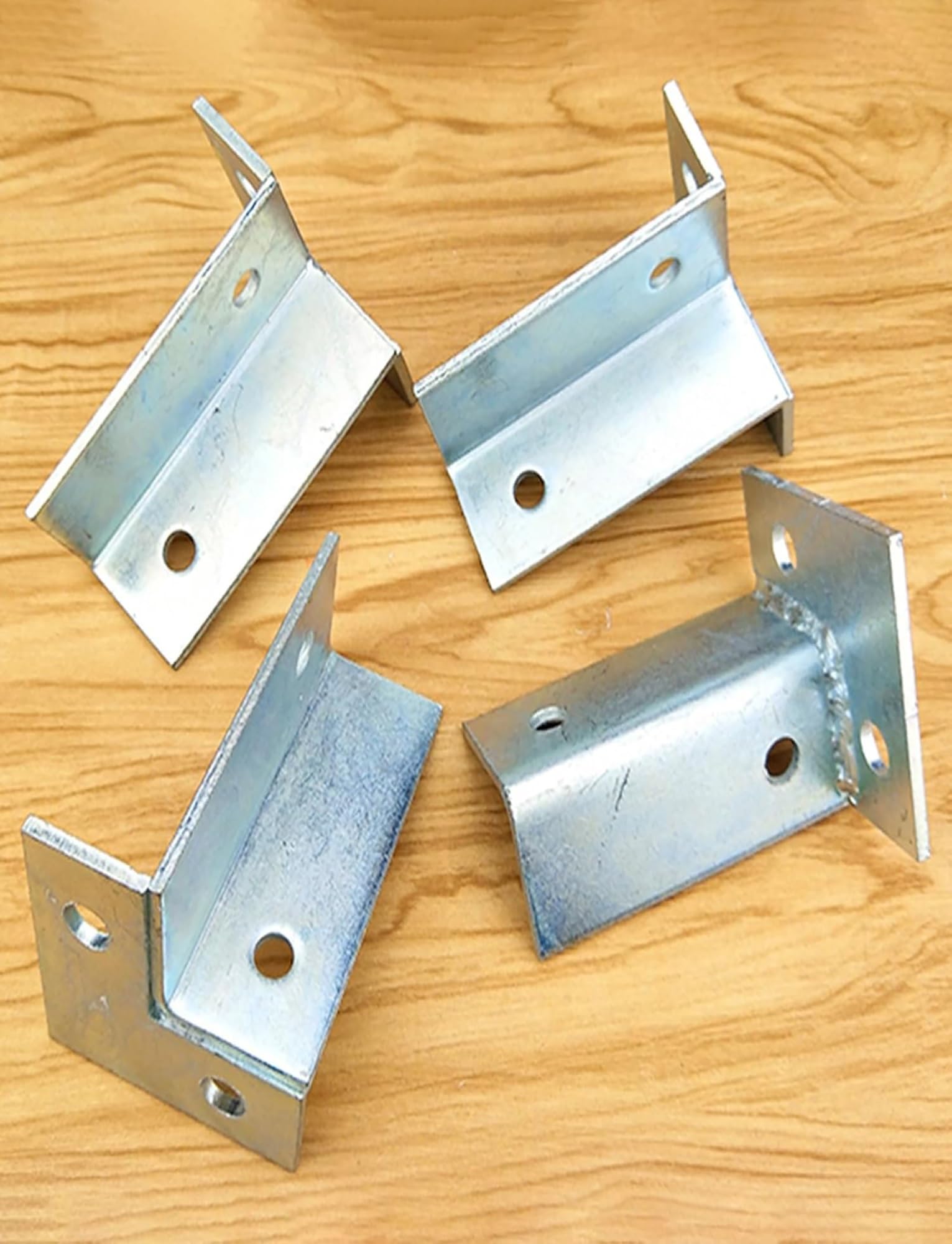 Bases de postes ajustables para cubiertas y vallas, kit de soporte de valla de pérgola, anclajes de poste de madera para estructuras al aire libre, 8 piezas