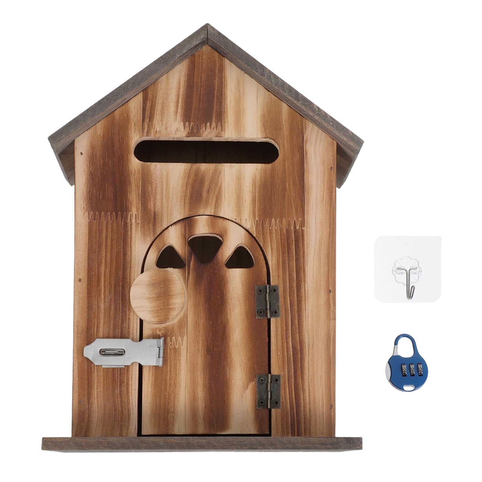 Boîte aux lettres verrouillable en bois pour éviter le vol de courrier