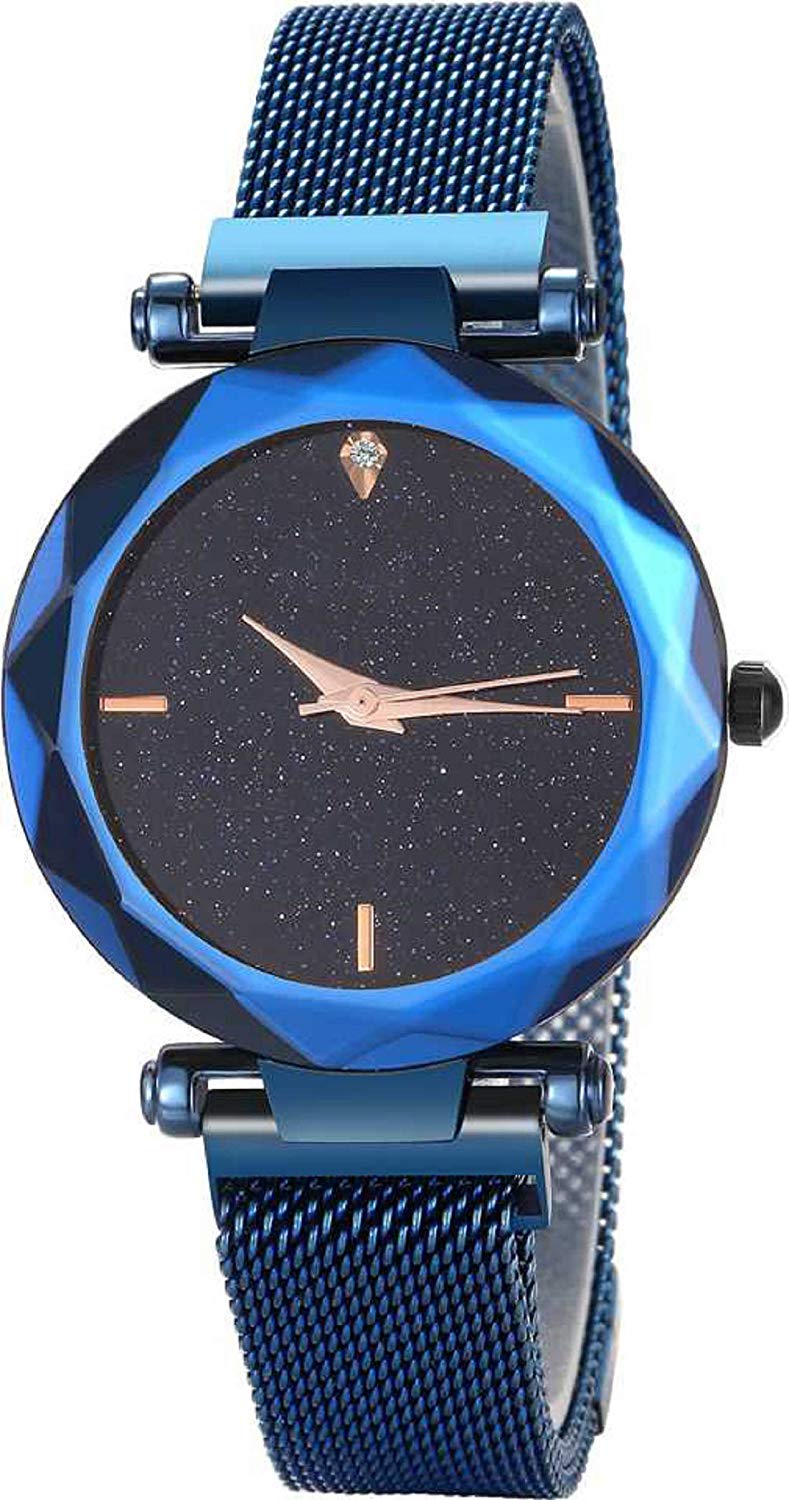 caserae MAG-9 Luxury Mesh Magnet Buckle Starry Sky Quartz Watches for Girls Fashion Clock Mysterious Blue Lady Analog Watch - for Girs (B07V1H4QT4) Amazon Price History, Amazon Price Tracker
