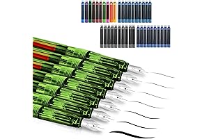 Calligraphy Set with 40 Premium Ink Cartridges in 13 Mesmerizing Colors