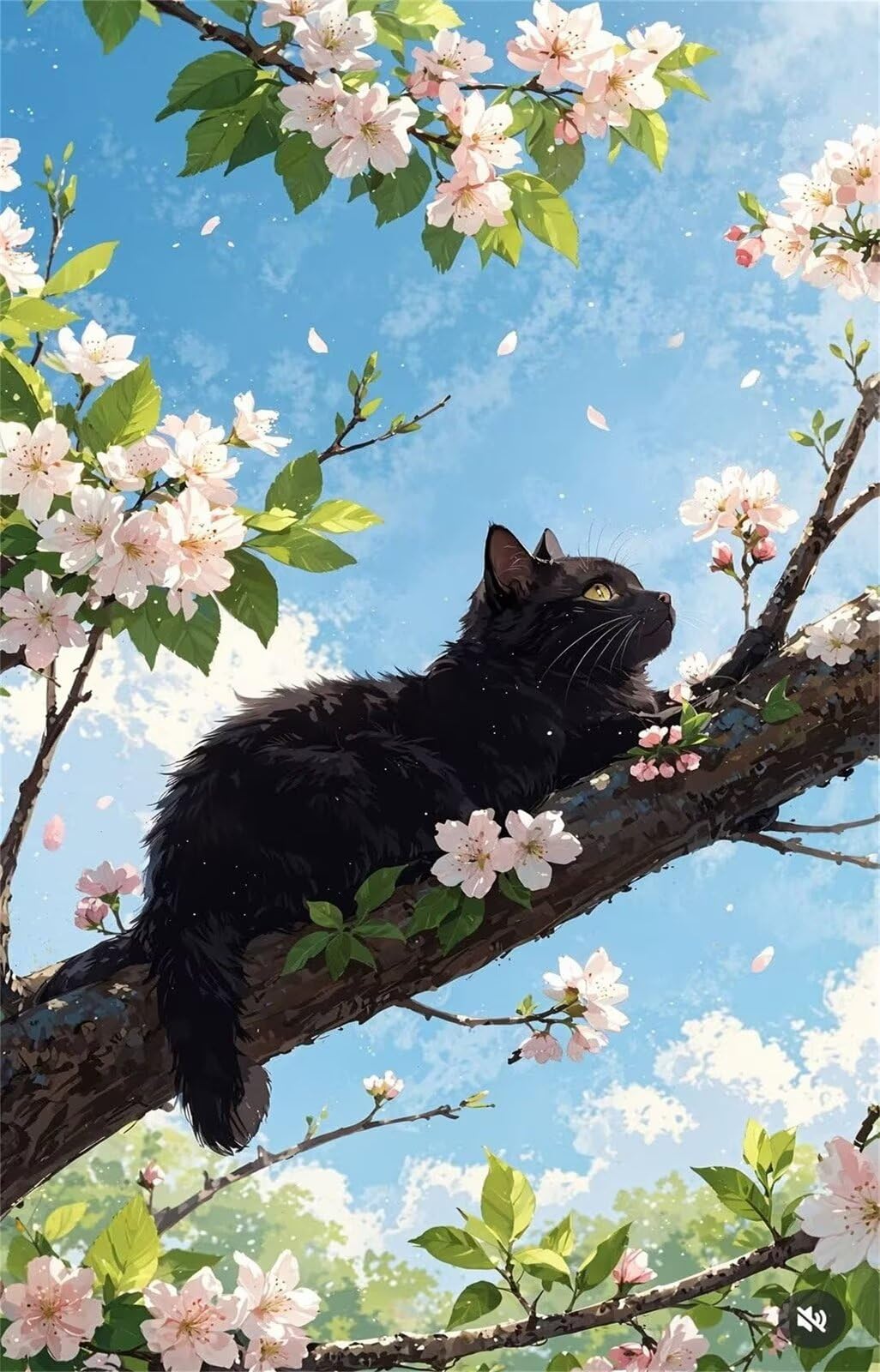 Puzzle 3000 Pezzi per Adulti 122x81 cm, Gatto Albero Fiore, Rompicapo Artistico per Famiglia e Relax, Quadro Decorativo da Parete, Idea Regalo Originale