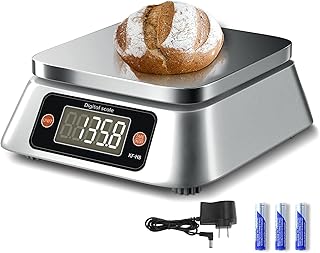 Kitchen Scales Digital Weight Grams and Ounces, WISHSOM KF-H8 Food Scale for Bakers, Candle and Soap Making, Baking Scale ...