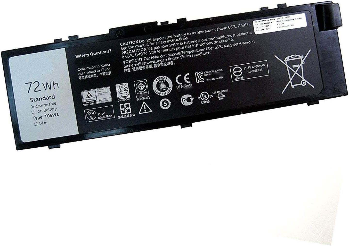 K KYUER 97Wh FV993 Laptop Akku Für Dell Precision M4600 M4700