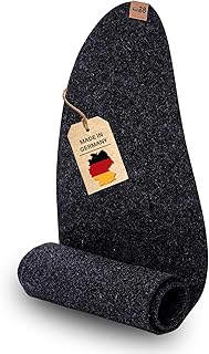 kontor28® - Premium Tischläufer Filz 100% Made IN Germany aus Upcycling-PET Filz | Tischläufer in 100x30 cm waschbar, Kratz- und hitzebeständig | Farbe Anthrazit