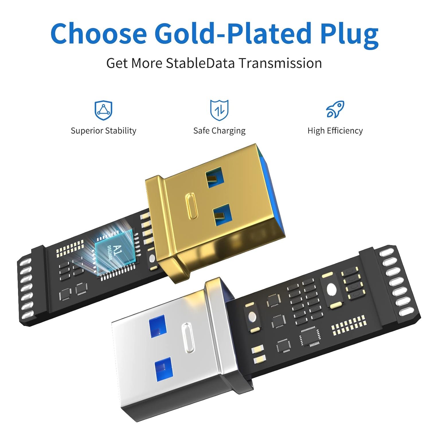 USB 3.0 Extension Cable 65FT Type A Male to Female Active Extender Cord with 3 Extension Chipsets Signal Booster and 1 USB-C Charging Port, for Webcam, PlayStation, Printer, Camera