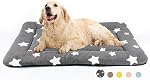 Mora Pets Dog Crate Bed Ultra Soft Dog Bed Mat for Medium Dogs Washable Pet Kennel Pad for 30 inch Cage Flat Puppy Cat Mattress Cute Cushion Liner Anti-Slip Grey 30 x 19