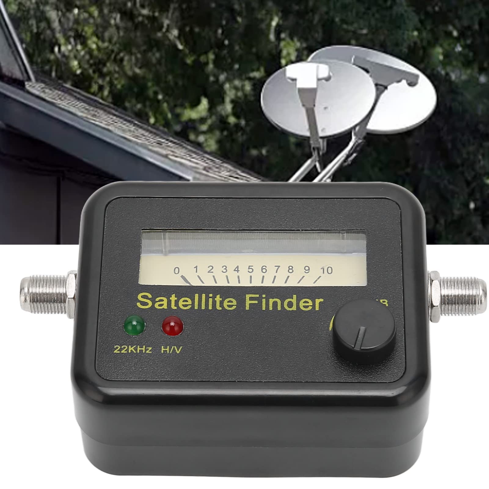 Professional Satellite Signal Detector, Ultra Sensitive Digital TV Strength Meter, TV Antenna Signal Strength Meter with Illuminated Display for Clear Visibility at Night