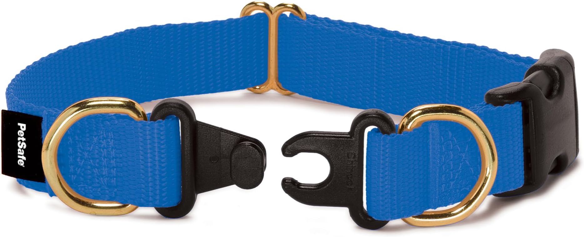 KeepSafe Collar for Dogs - Protects Against Collar Accidents - Long Lasting - Durable - Adjustable - Breakaway - Outdoor-Safe - Large - 1 In. Wide - Blue