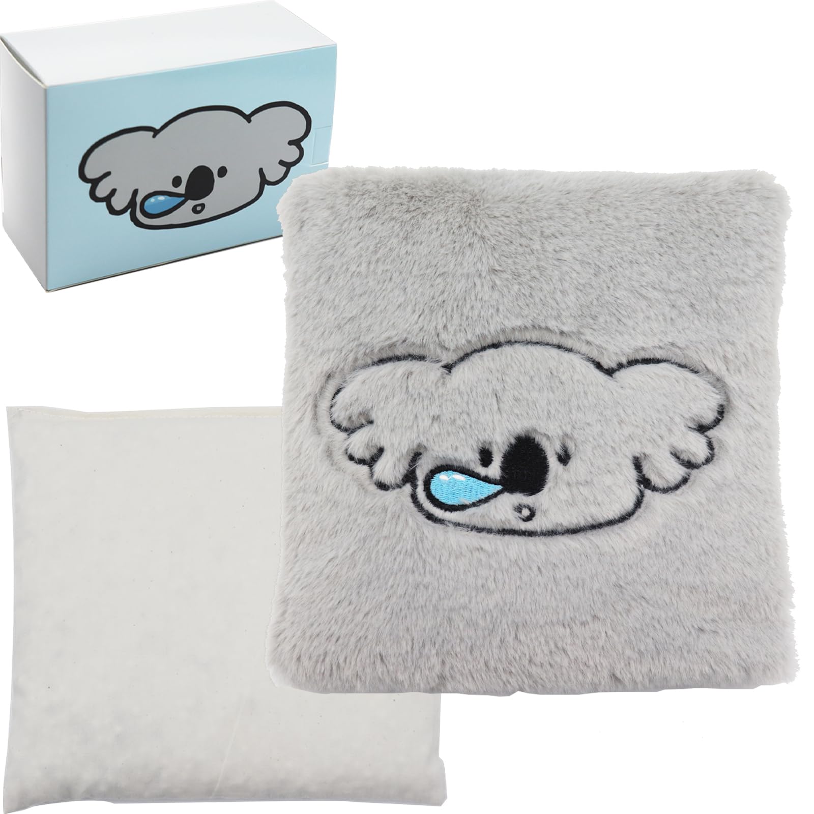 Heating Pad，Microwave Hand Warmers，Natural Hot Therapy for Back Pain Relief，Neck, Shoulders and Back，get Well Gifts for Women,Fill up The Heat Storage Clay Sphere (Gray)