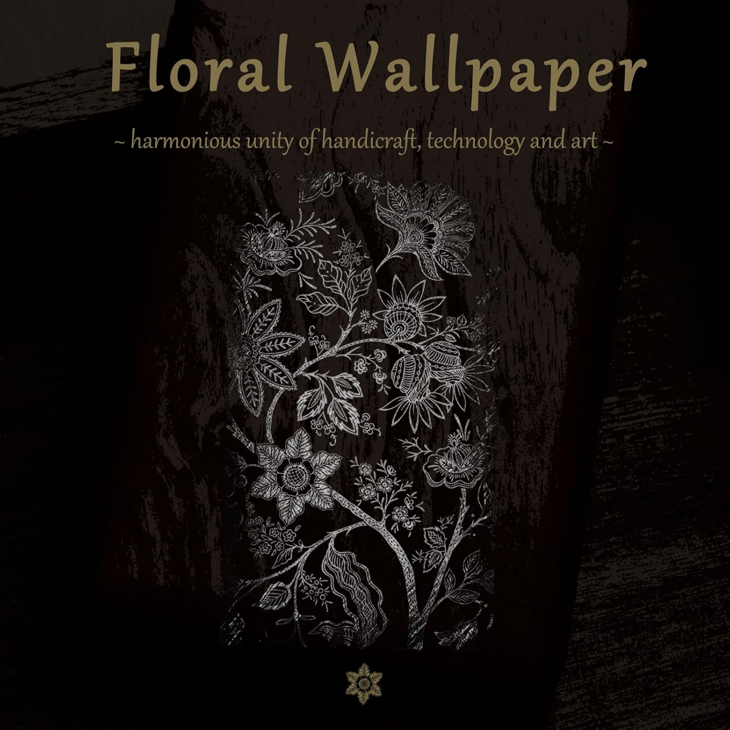 Carveit Wood Case for Pixel 7 Pro Case [Natural Wood & Black Soft TPU] Shockproof Protective Unique & Classy Wooden Cover Compatible with Google Pixel 7 Pro (Floral Wallpaper-Walnut)