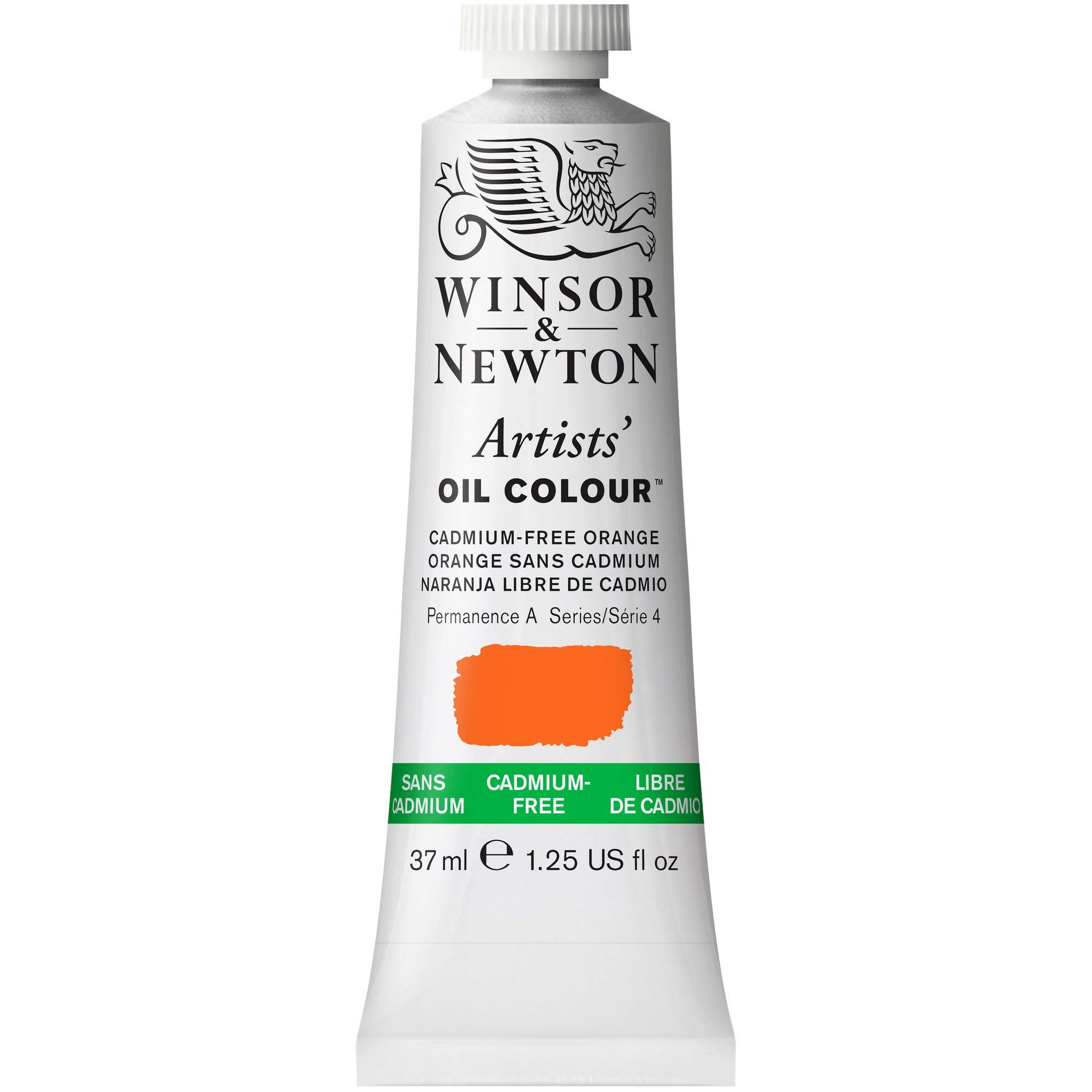 Winsor & Newton Artist Oil Paint, Cadmium Orange, 37ml