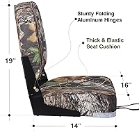 Vista 3 de 2 asientos Leader Accessories plegables, de respaldo bajo, para embarcación