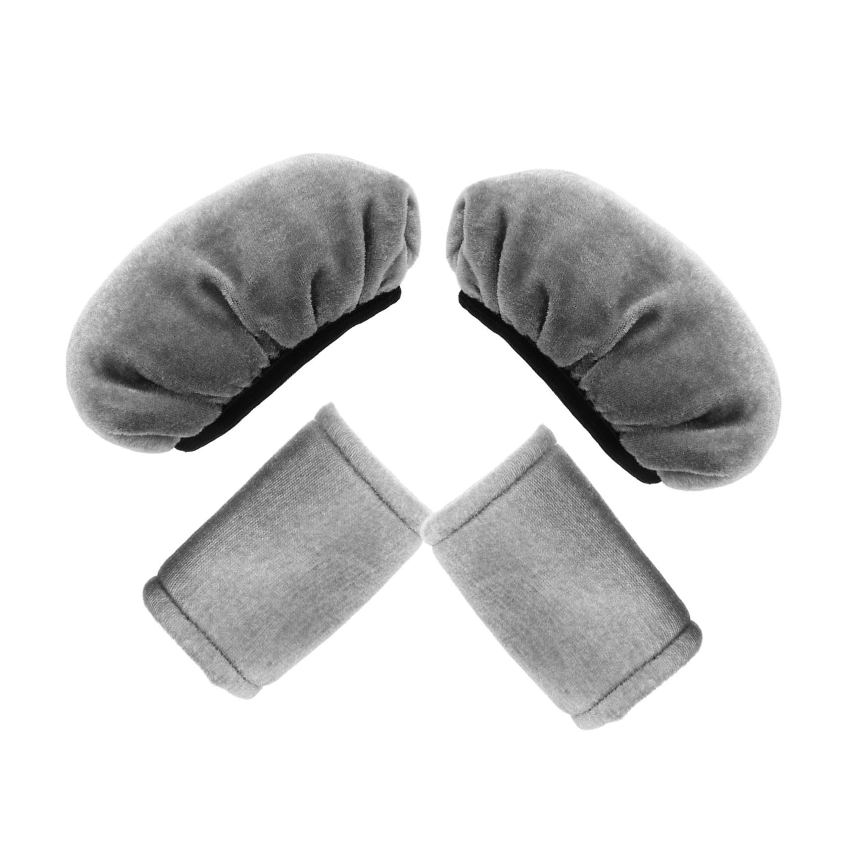 minkissy 5 Juegos Manga de de en las axilas accesorios muleta axila almohadillas para muletas brazo fundas de muletas flexibles muletas accesorios Terciopelo dorado Grey