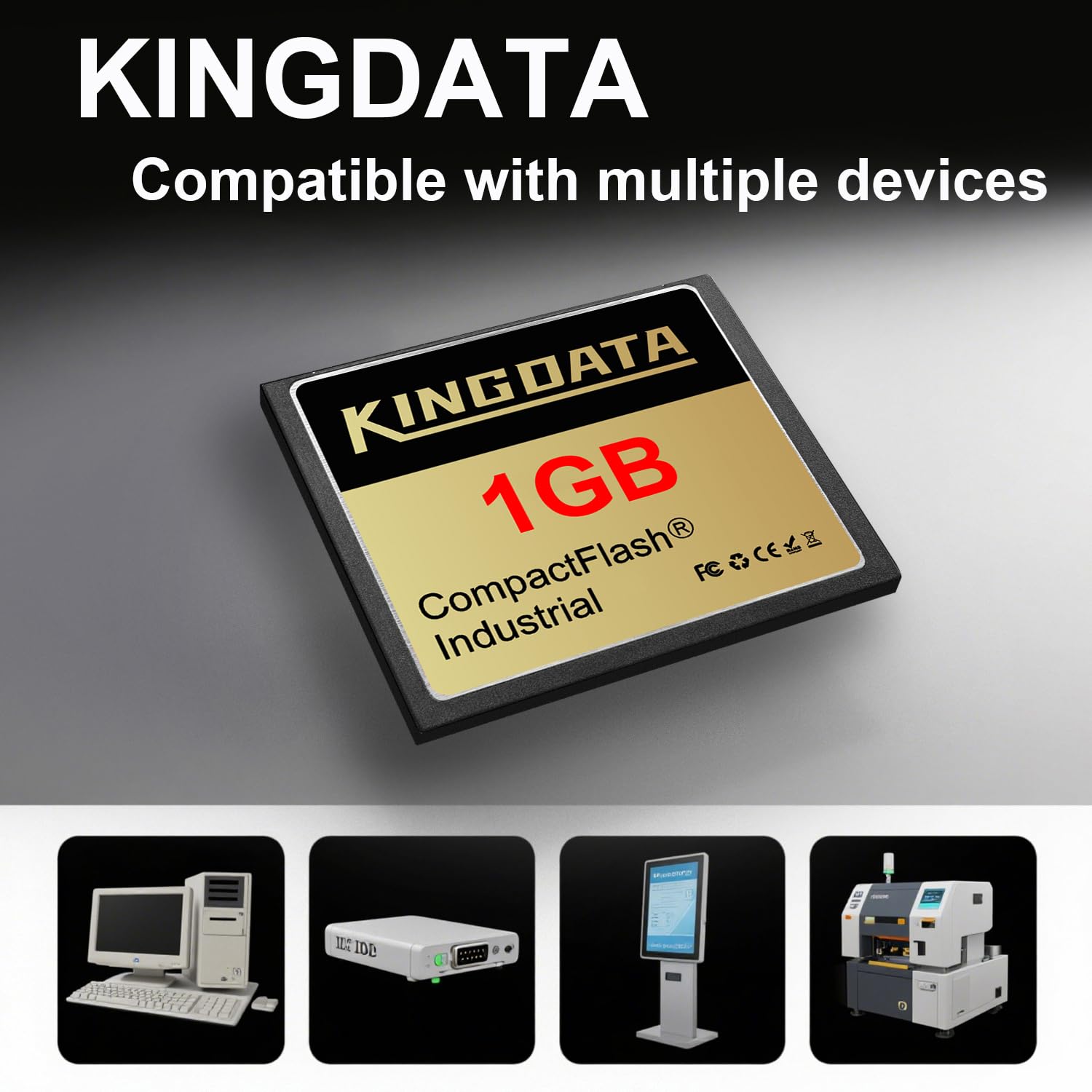 industriale Scheda compact flash 1GB FAT16 CF card Tipo I per apparecchiature fotografo vecchie fotocamere digitali