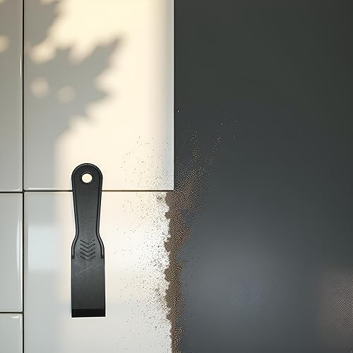 Miniatura 4 de Raspador de masilla negra para azulejos, espátula de relleno de 1.5 pulgadas, esparcidor de masilla de plástico para automóvil, herramienta de