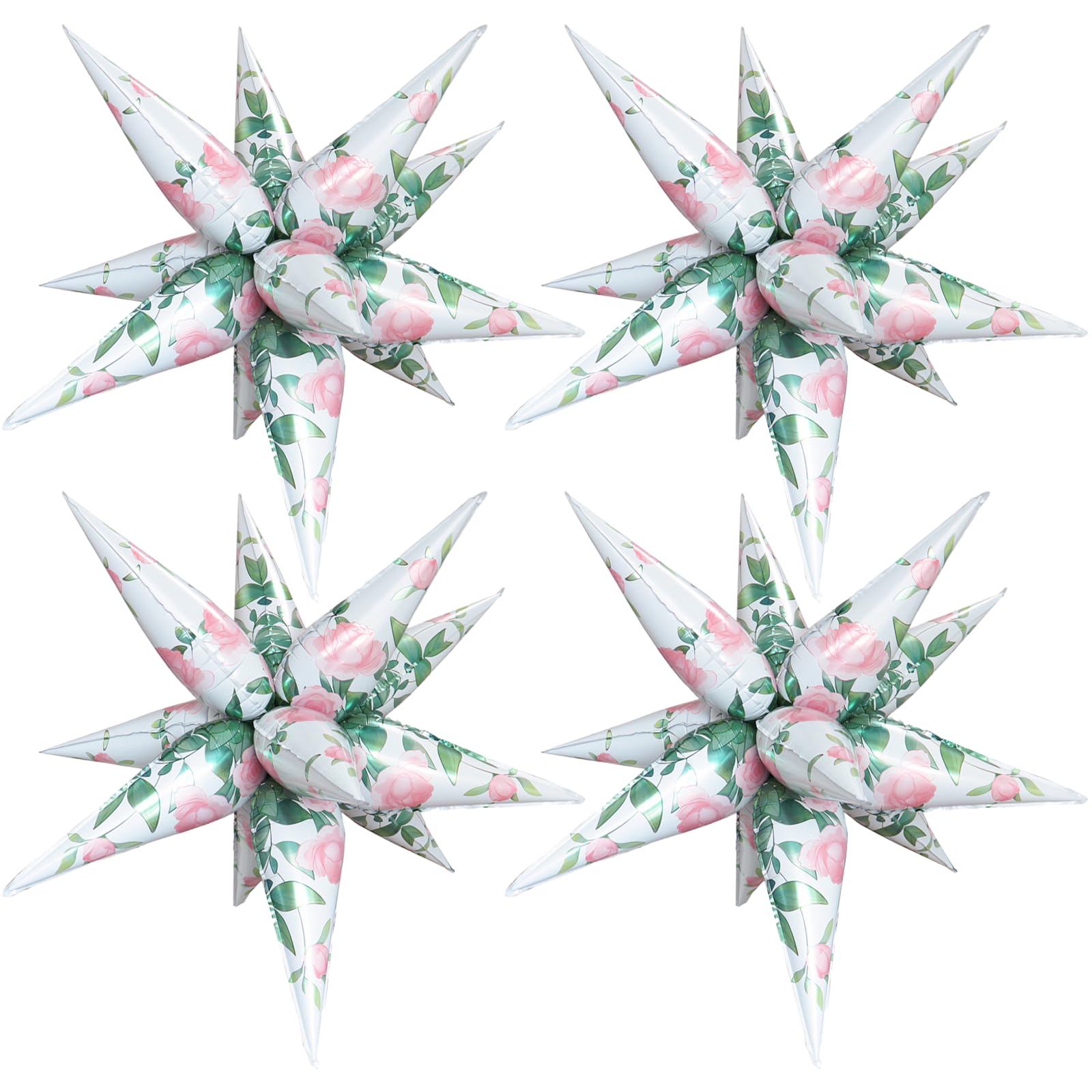 4pcs Flower Balloons Daisy Balloons for Flower Party Decorations Alice Theme Party Decor Fairy Birthday Party Spring Summer Decor Groovy Retro Party Supplies