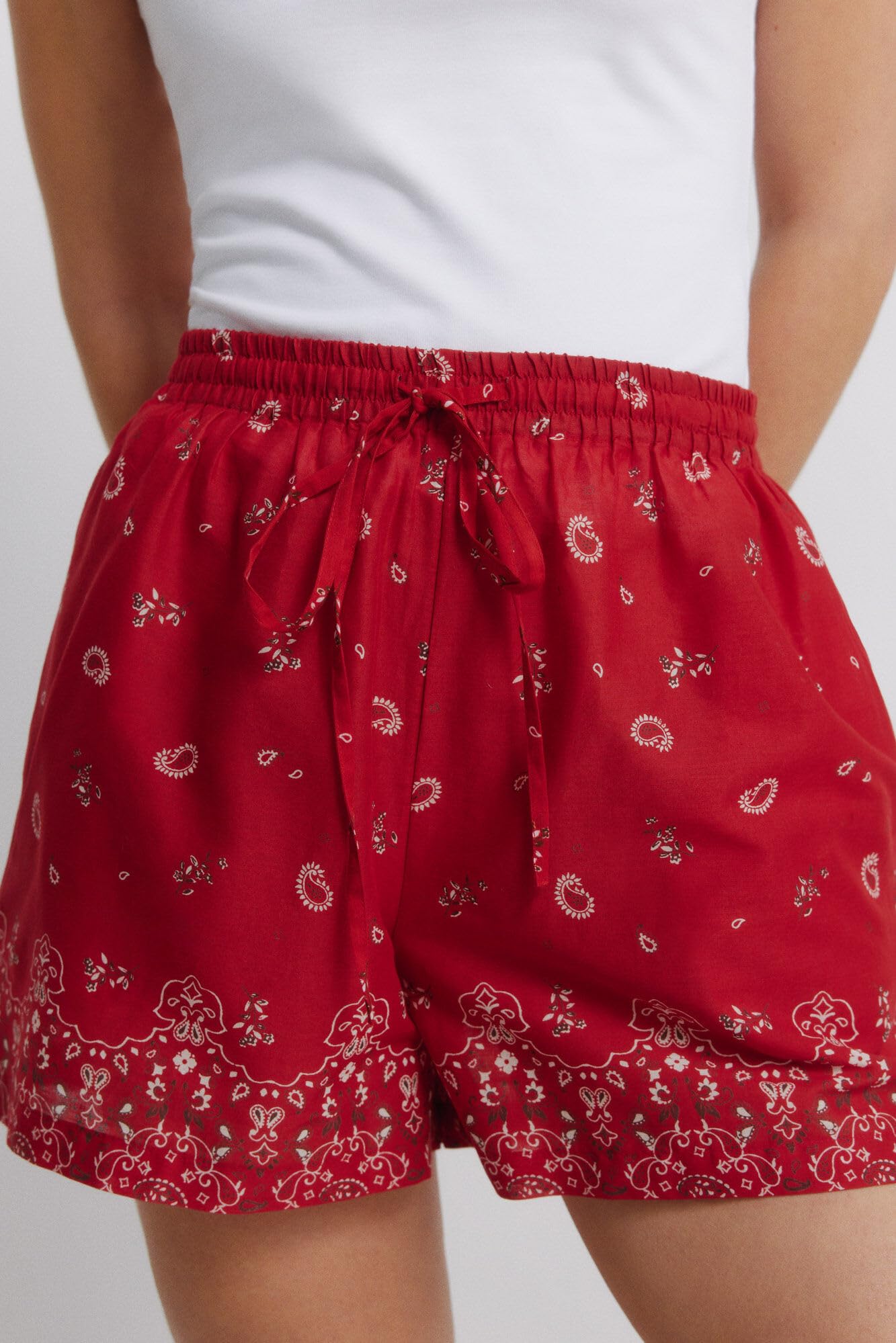 Springfield Cotton Bandana Print Shorts - Bermuda Shorts Mujer