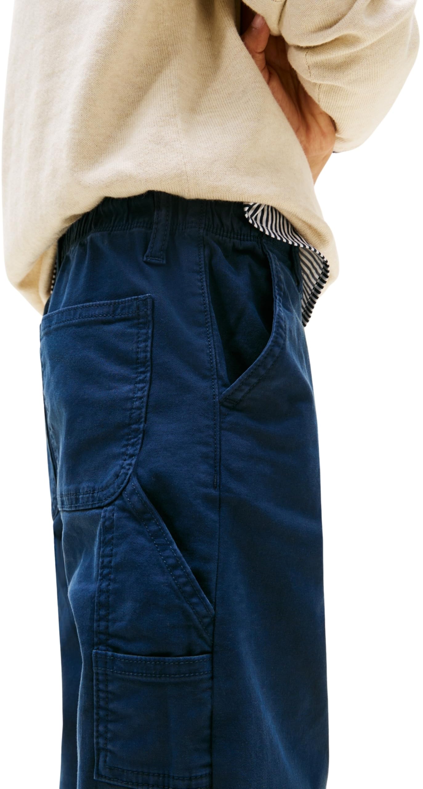 Tommy Hilfiger Herringbone Relaxed Worker Pant Kb0kb10048 - Otros Pantalones Niños