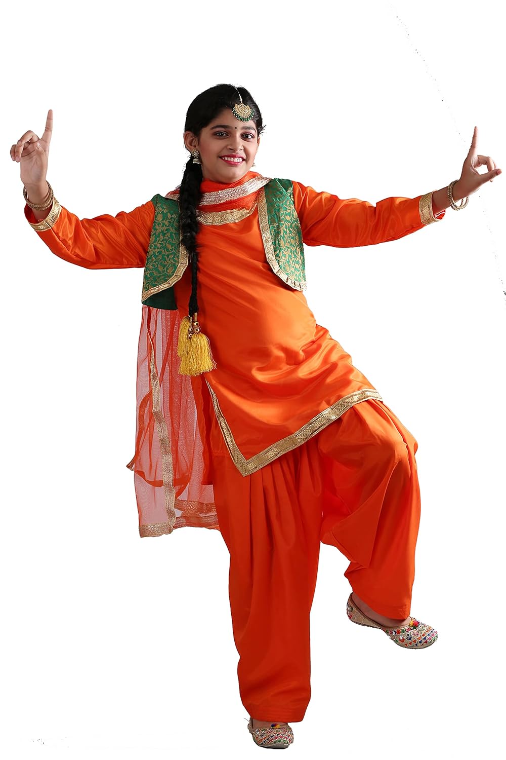 Buy The Dance Bible Girls Punjabi Bhangra Gidda Dance Costume (Salwar