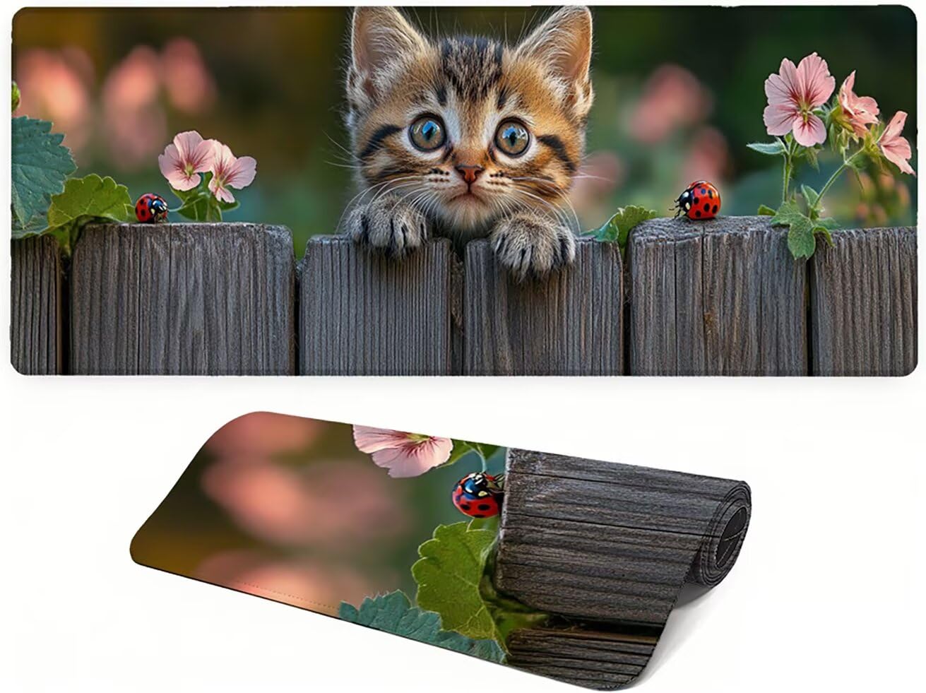 Genérico Lpfieonn Gato Gaming Alfombrilla Ratón 120x60cm PF-2593