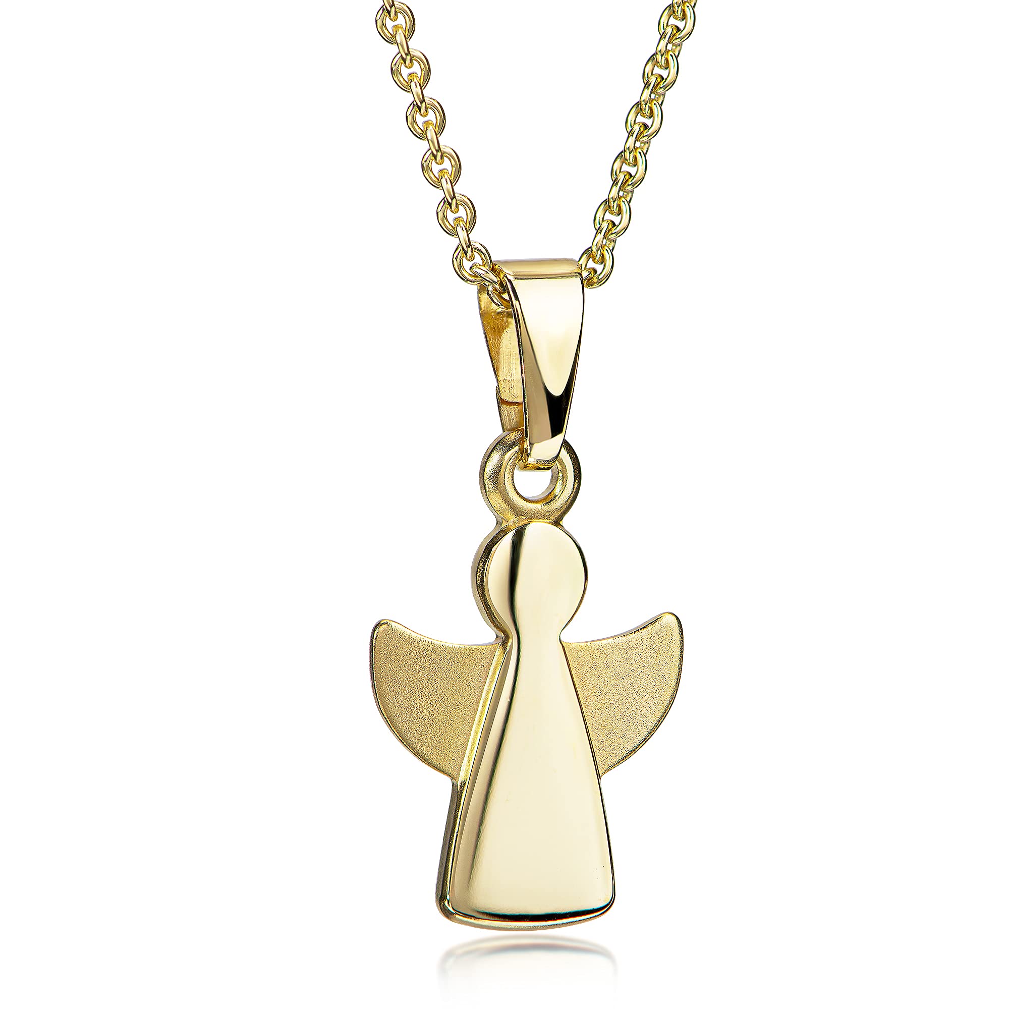 Anhänger Engel aus 333er Gelbgold incl. vergoldeter Silberkette 36-38cm AMZ0488
