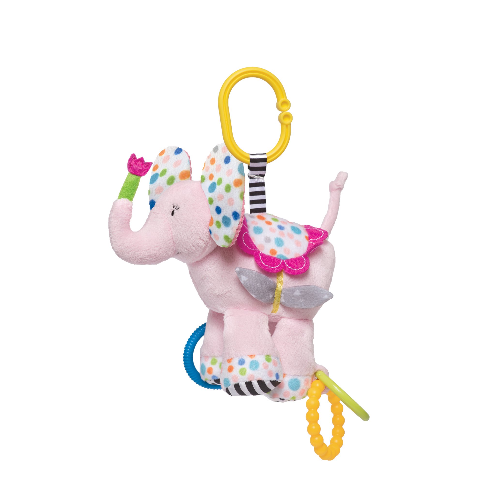 Elephant Rattle & Teether hochet anneau de dentition bébé Manhattan Toy - 3
