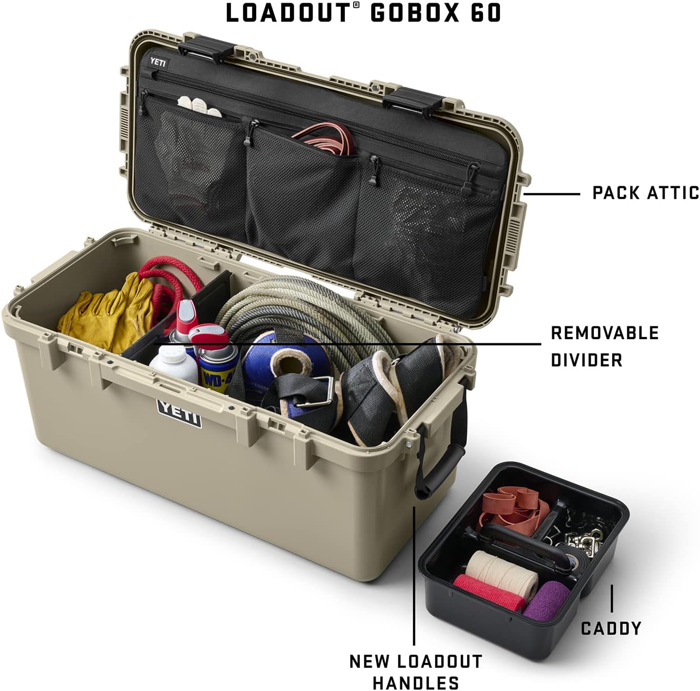 YETI Loadout GoBox 60 Gear Case King Crab Orange