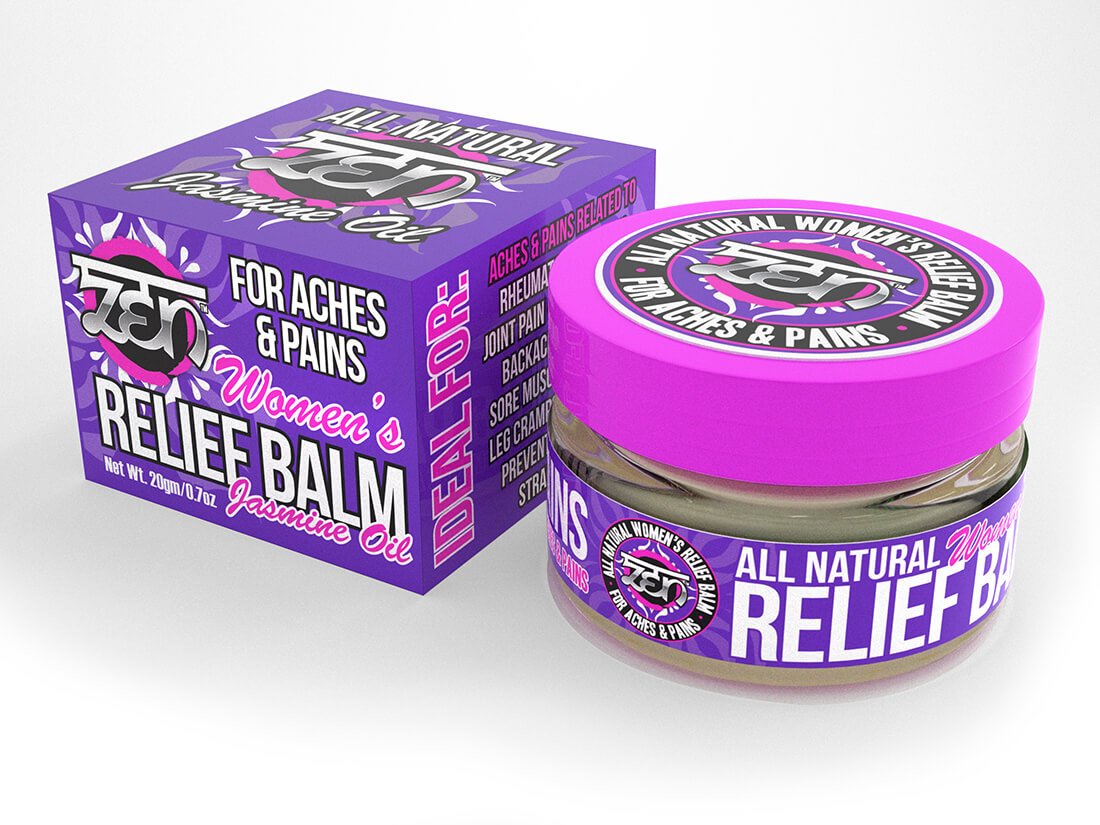 Zen All Natural Sports Balm to Relieve Aches & Pains Related to