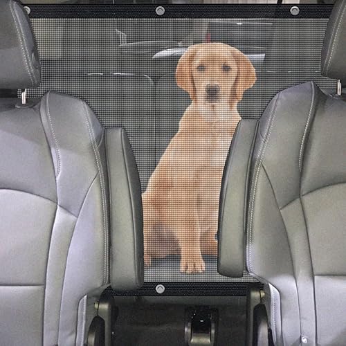 Miniatura 3 de VaygWay Barrera de red de viaje para perros para mascotas  Barrera de malla de seguridad para asiento trasero de alta calidad para mascotas  Red