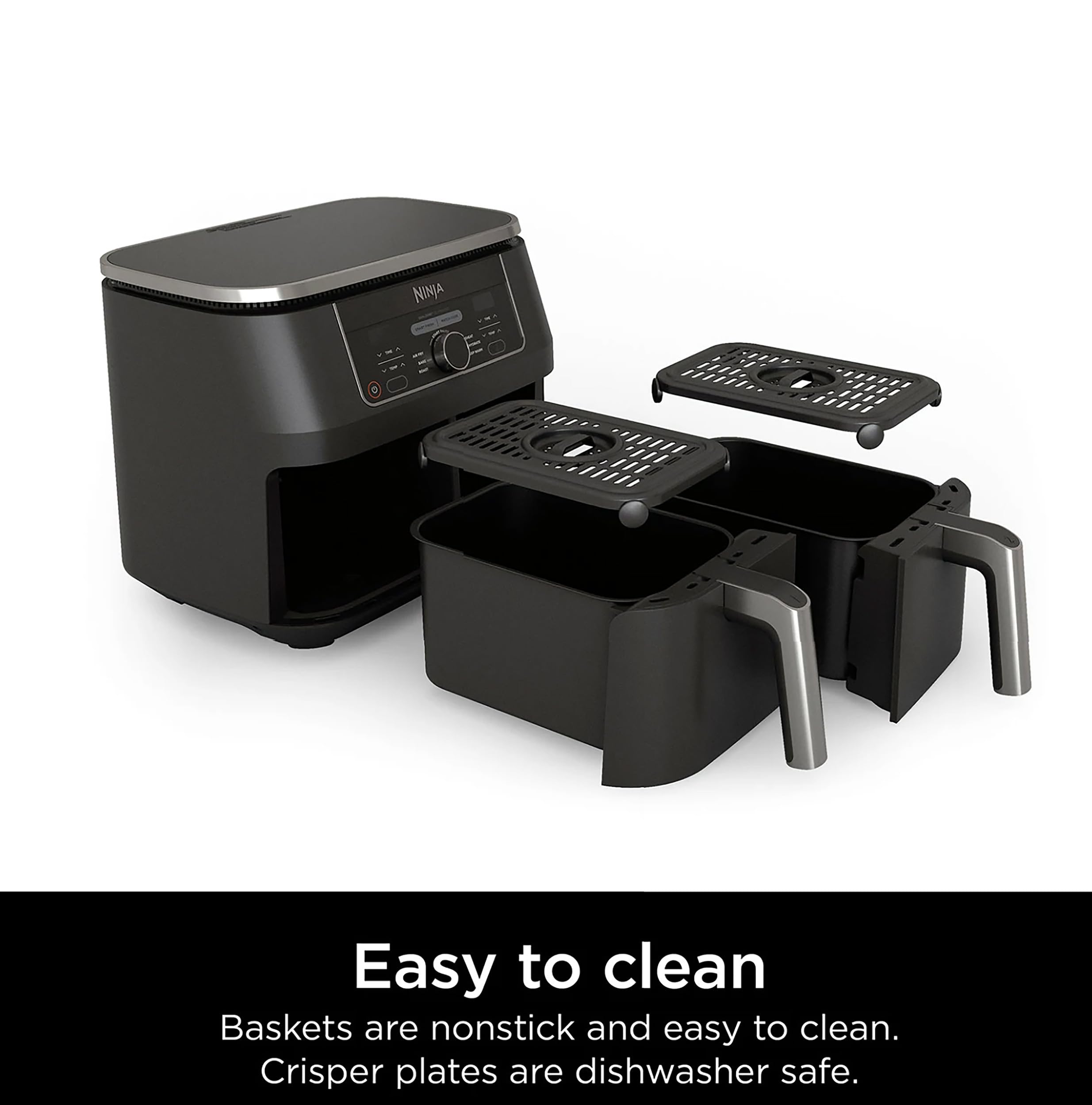 Amazon.com: Ninja AD150 Foodi 8 Quart 6-in-1 DualZone 2-Basket Air