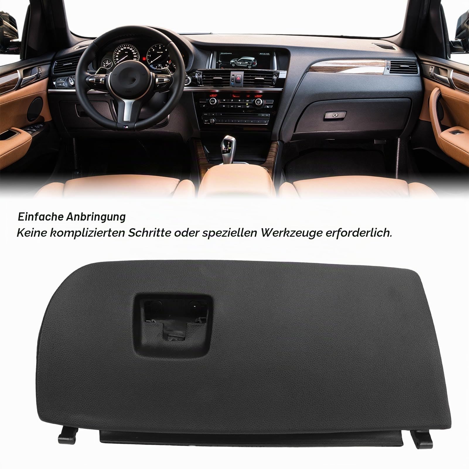 Dash Handschuhfach Türdeckel Montage 51166839000 Schwarz Auto Konsole Handschuhfach Tür Abdeckung Deckel Verriegelung Für X3 X4